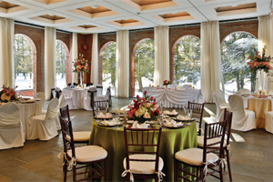 A beautiful wedding reception at Gideon Putnam Hotel